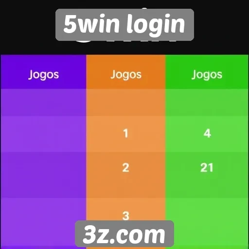 Comparação de jogos disponíveis no 5win login